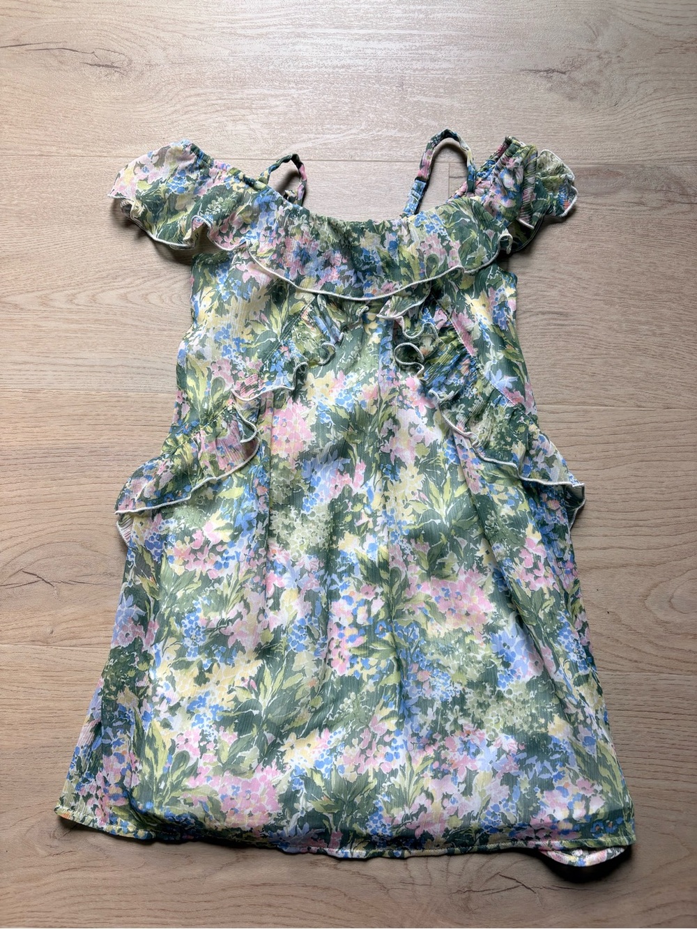 Abercrombie kids Girls Floral Ruffle Sundress - Sz 5/6